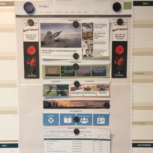 Redesign af forsiden på jaegerforbundet.dk