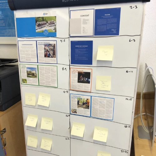 Design af tryksager på Kandersteg International Scout Centre