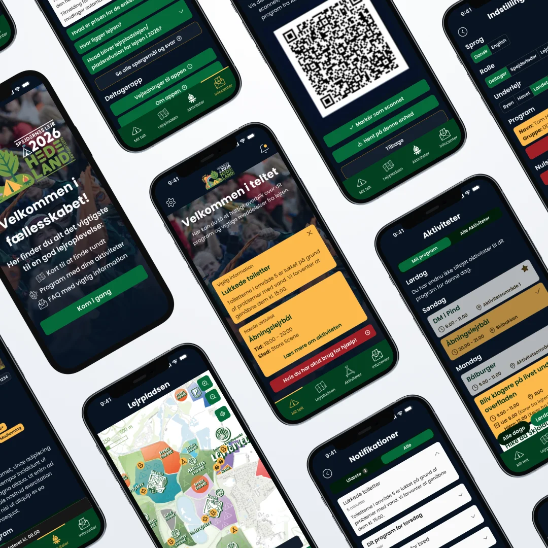 En lejrapp designet til at være til stede i fællesskabet